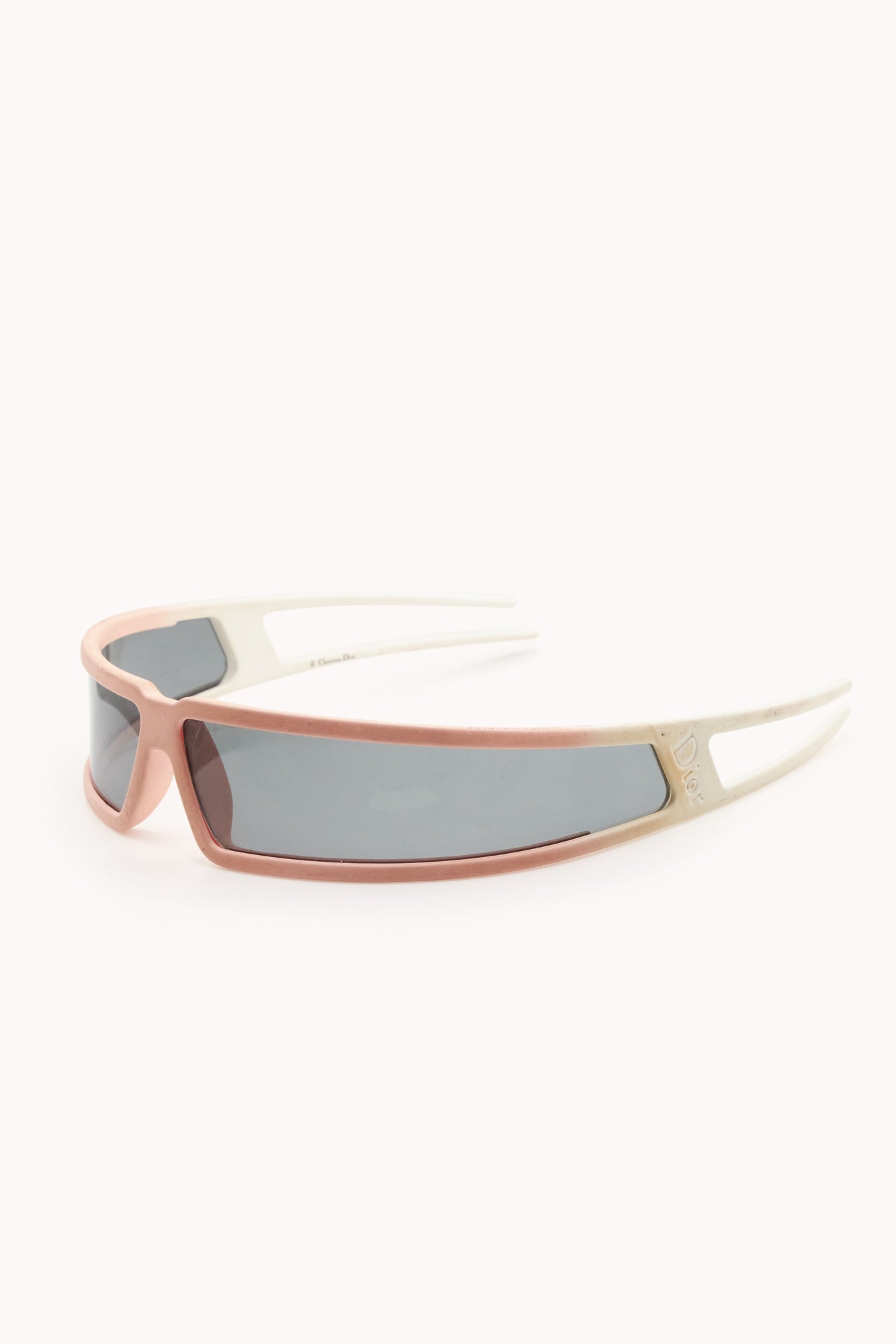 Vintage Christian Dior by John Galliano pink and white bandage sunglasses from Fall Winter 2003