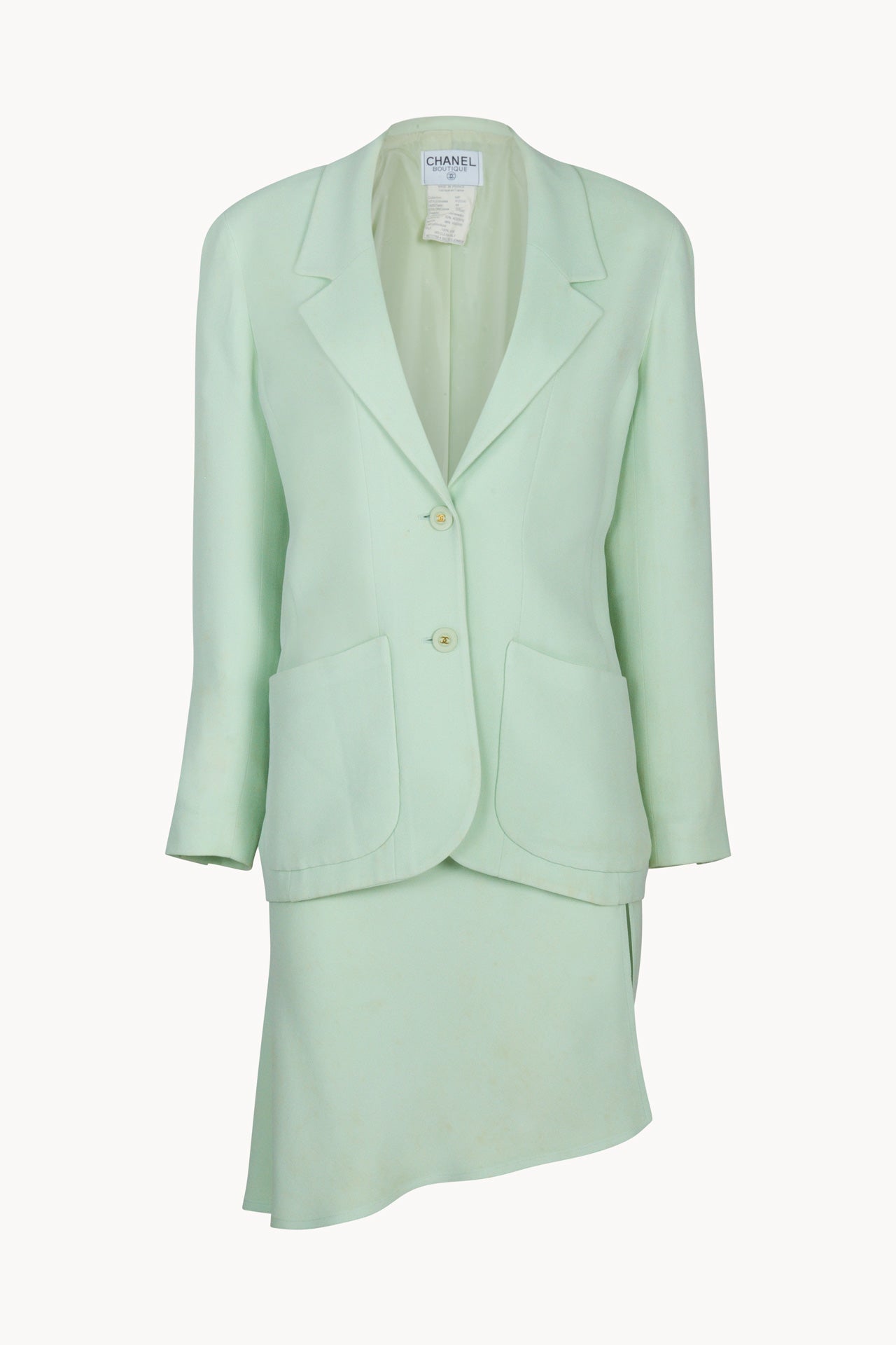 Chanel Spring 1994 Green Suit