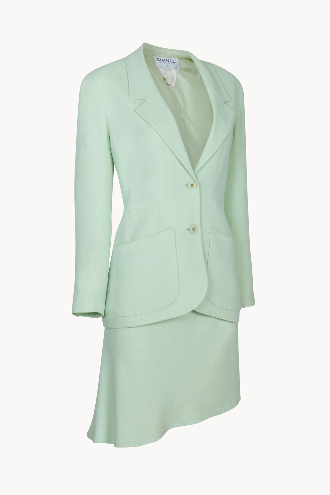 Chanel Spring 1994 Green Suit