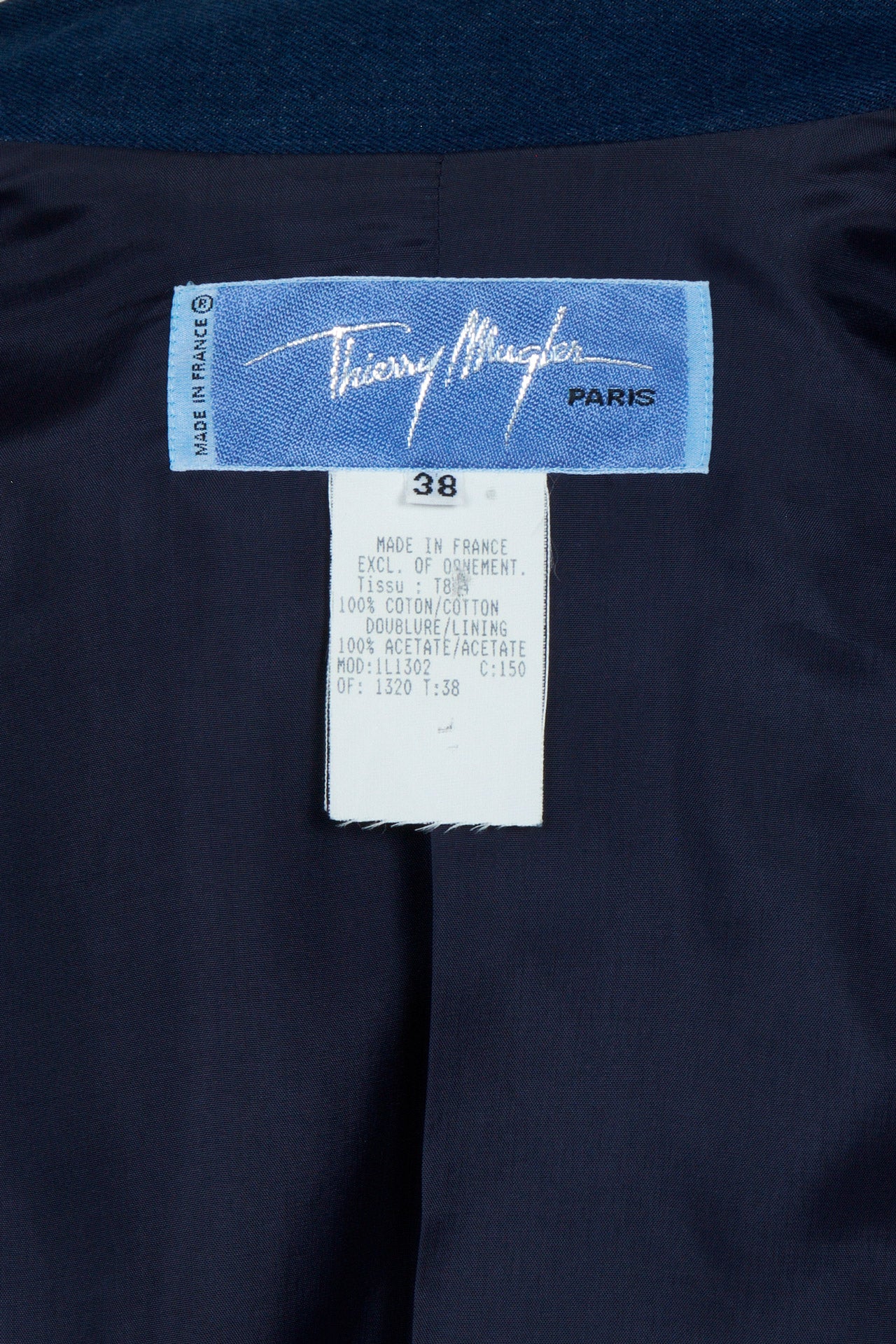 Thierry Mugler 90s Denim Jacket