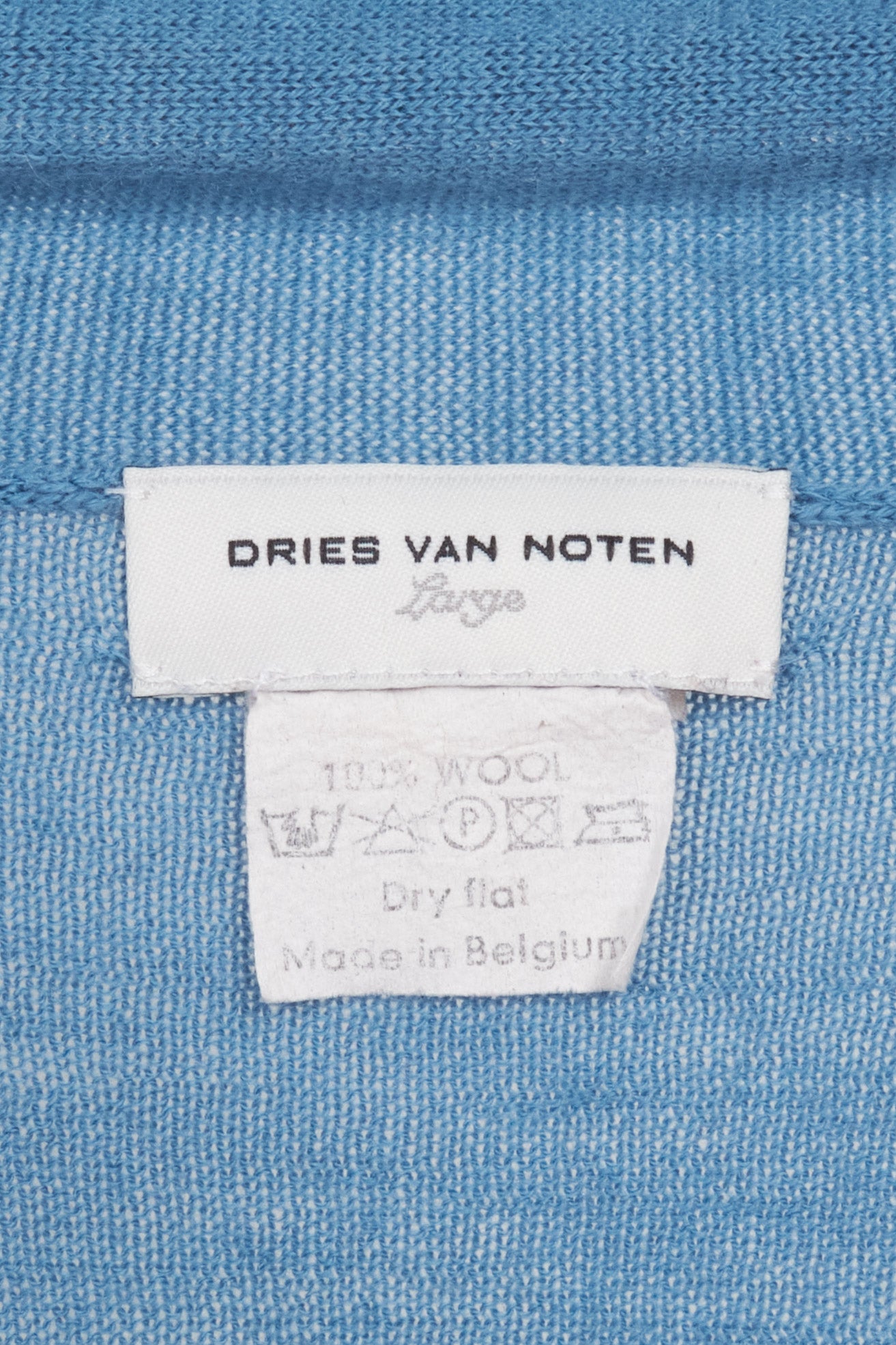 Late 90s Dries Van Noten Blue Sweater