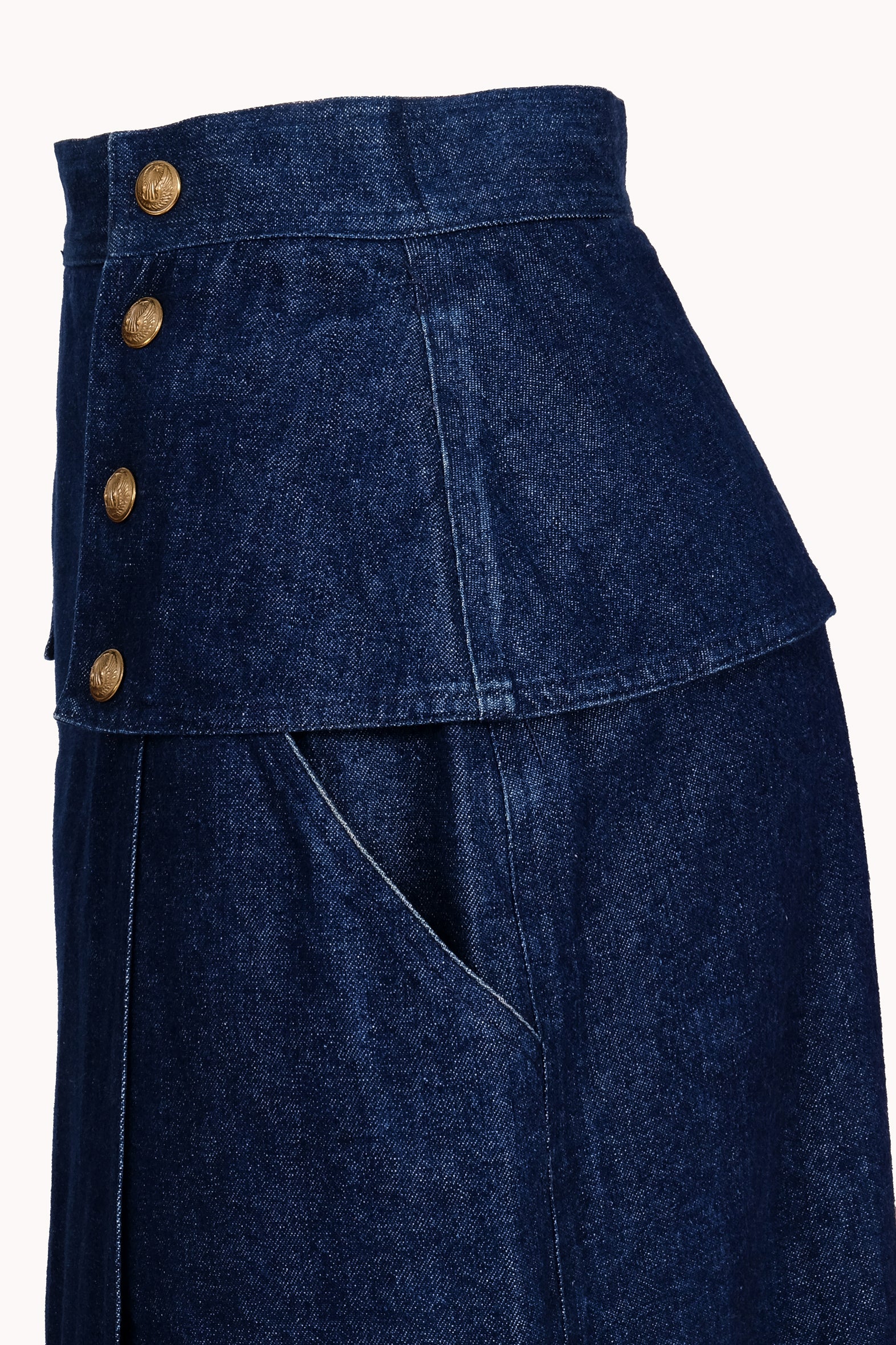 80s Anne Marie Beretta Denim Skirt