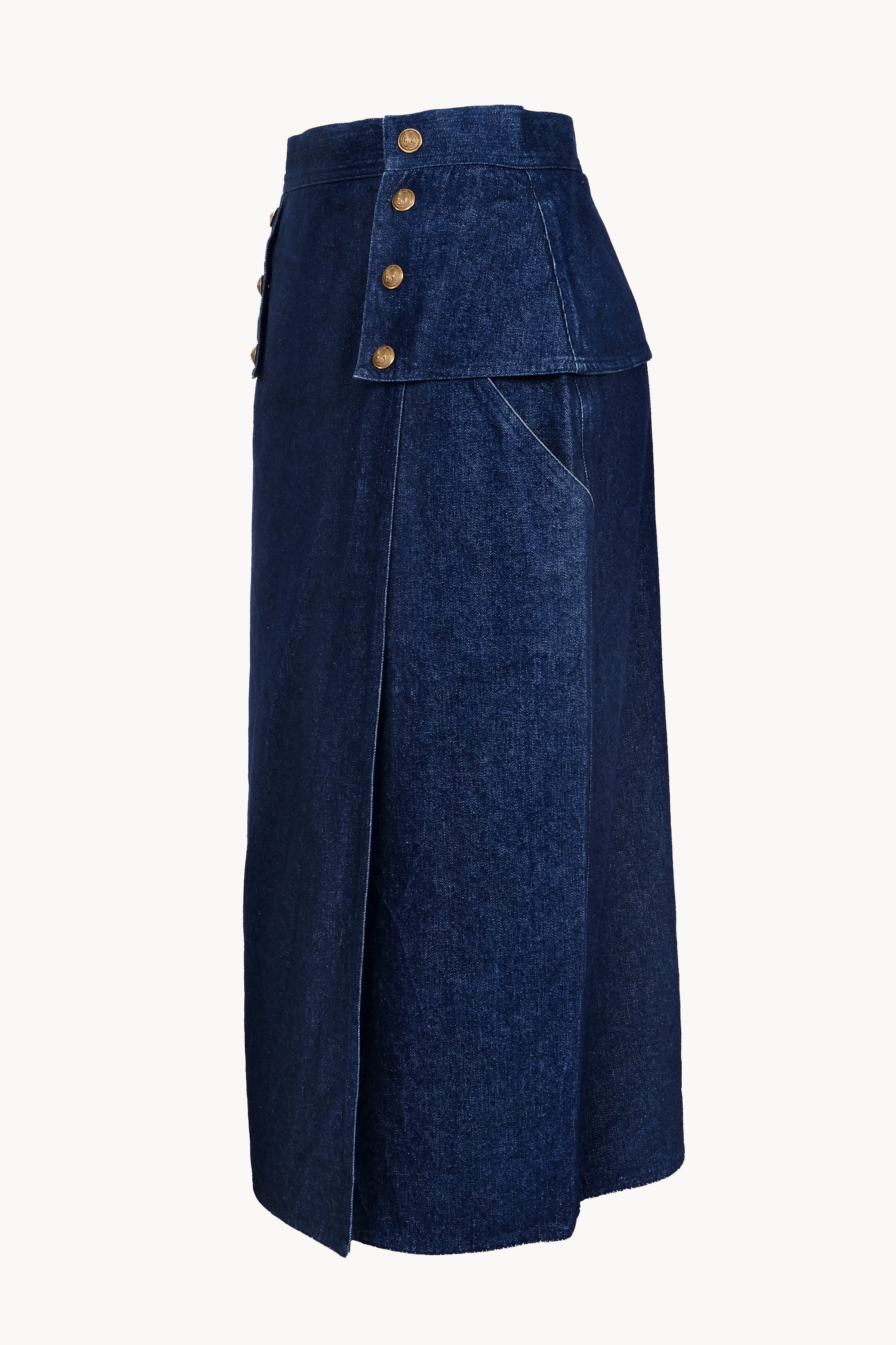 80s Anne Marie Beretta Denim Skirt