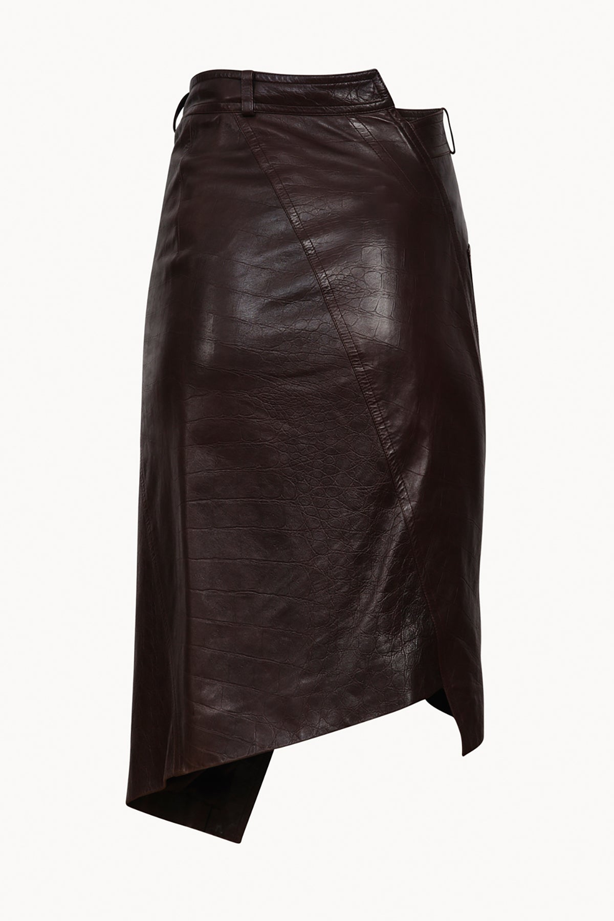 Vintage Christian Dior by John Galliano leather asymmetrical skirt from Fall Winter 2000