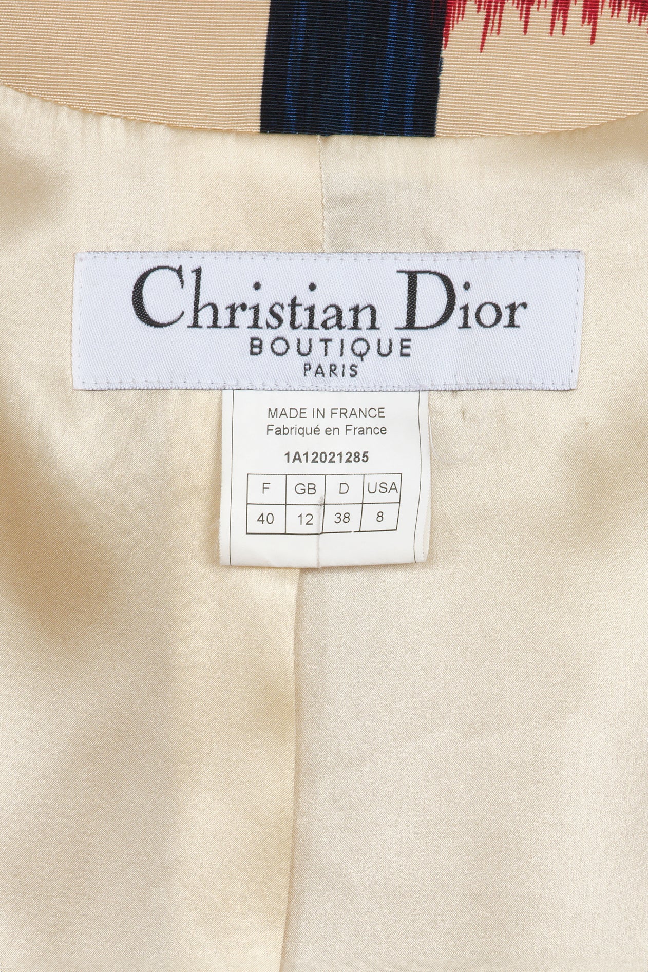 Christian Dior Fall 2001 Jacket