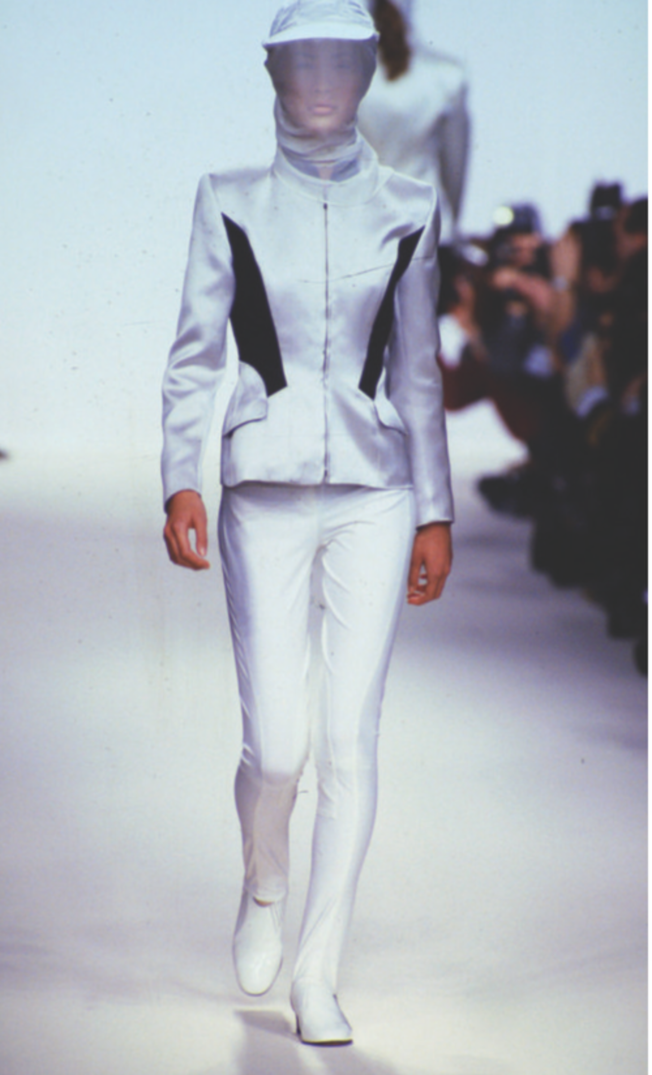 Runway picture of Vintage John Galliano blazer  Fall Winter 1990 collection