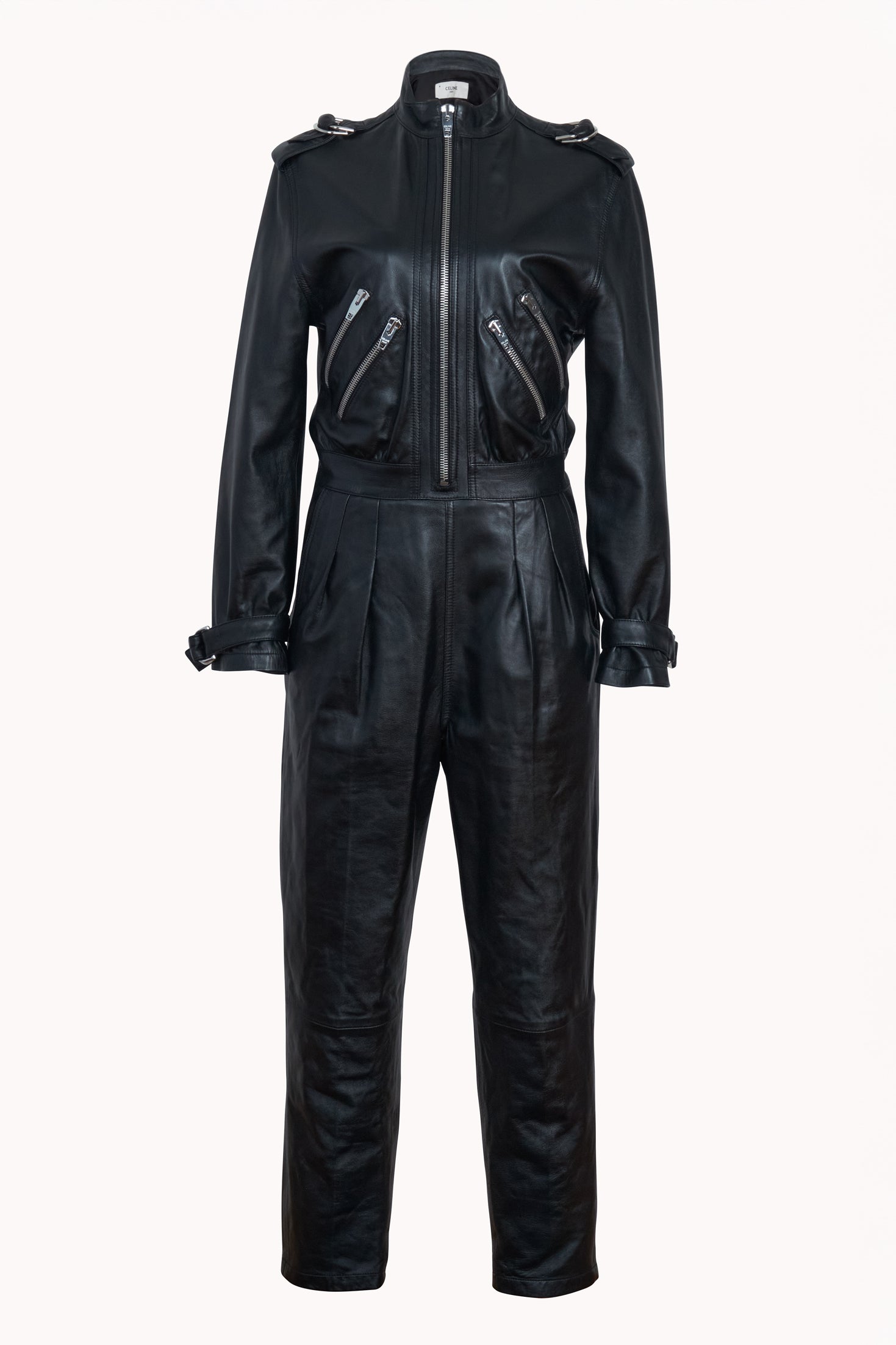 Celine leather jumpsuit on sale