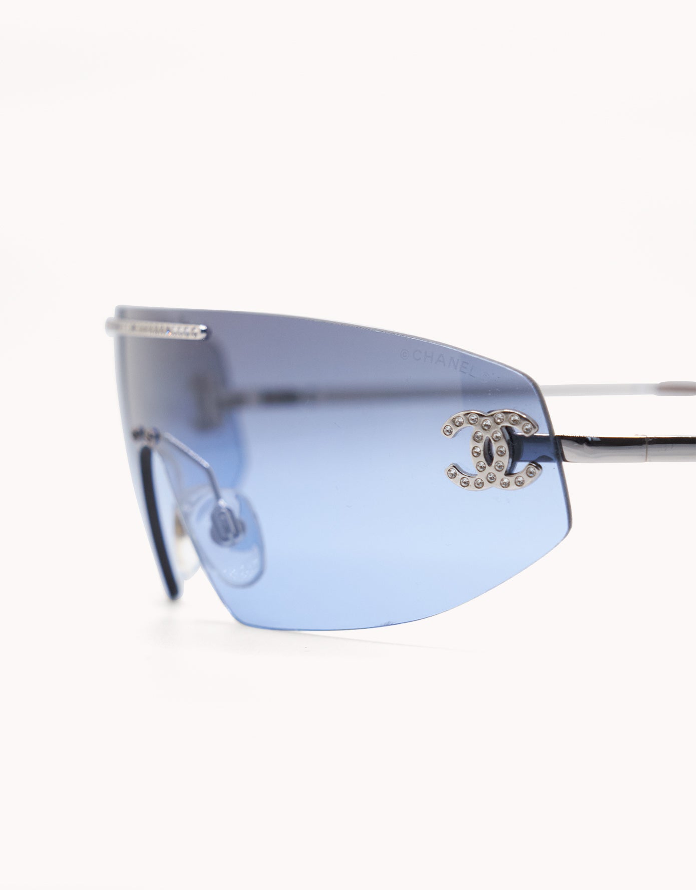 Chanel Crystal Blue Sunglasses