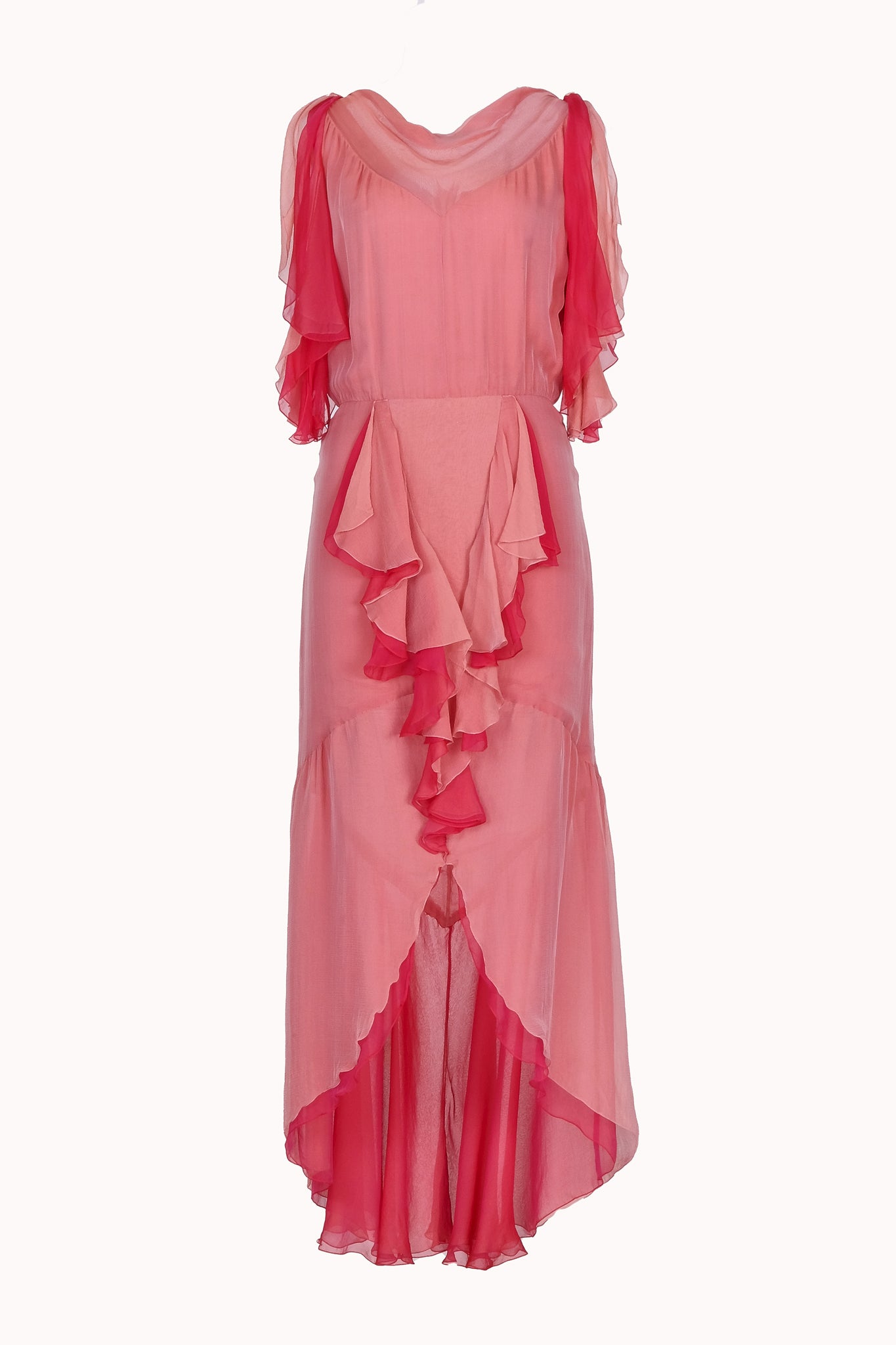 Chanel by Karl Lagerfeld two tones pink dress