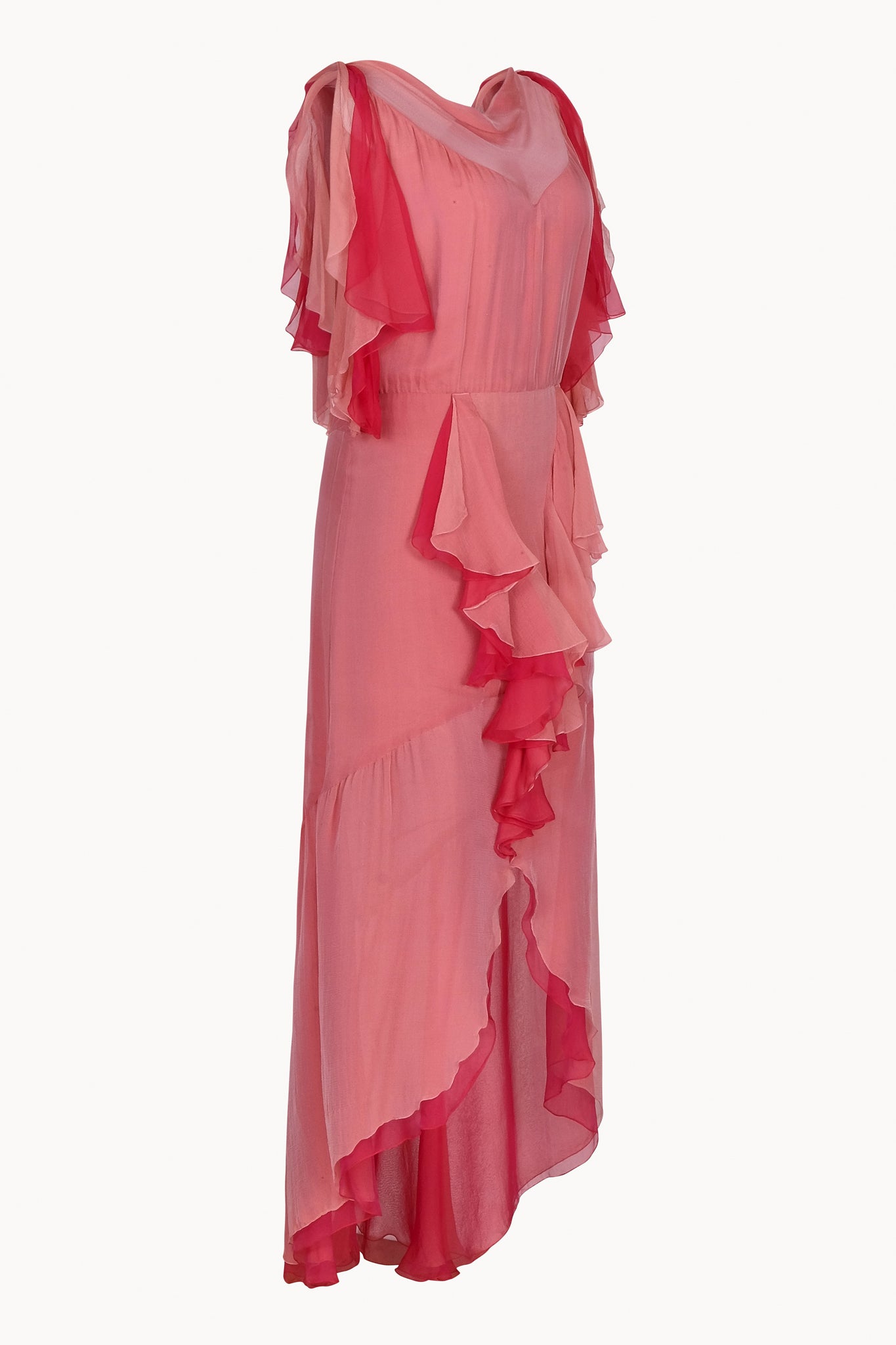 Chanel by Karl Lagerfeld two tones pink dress