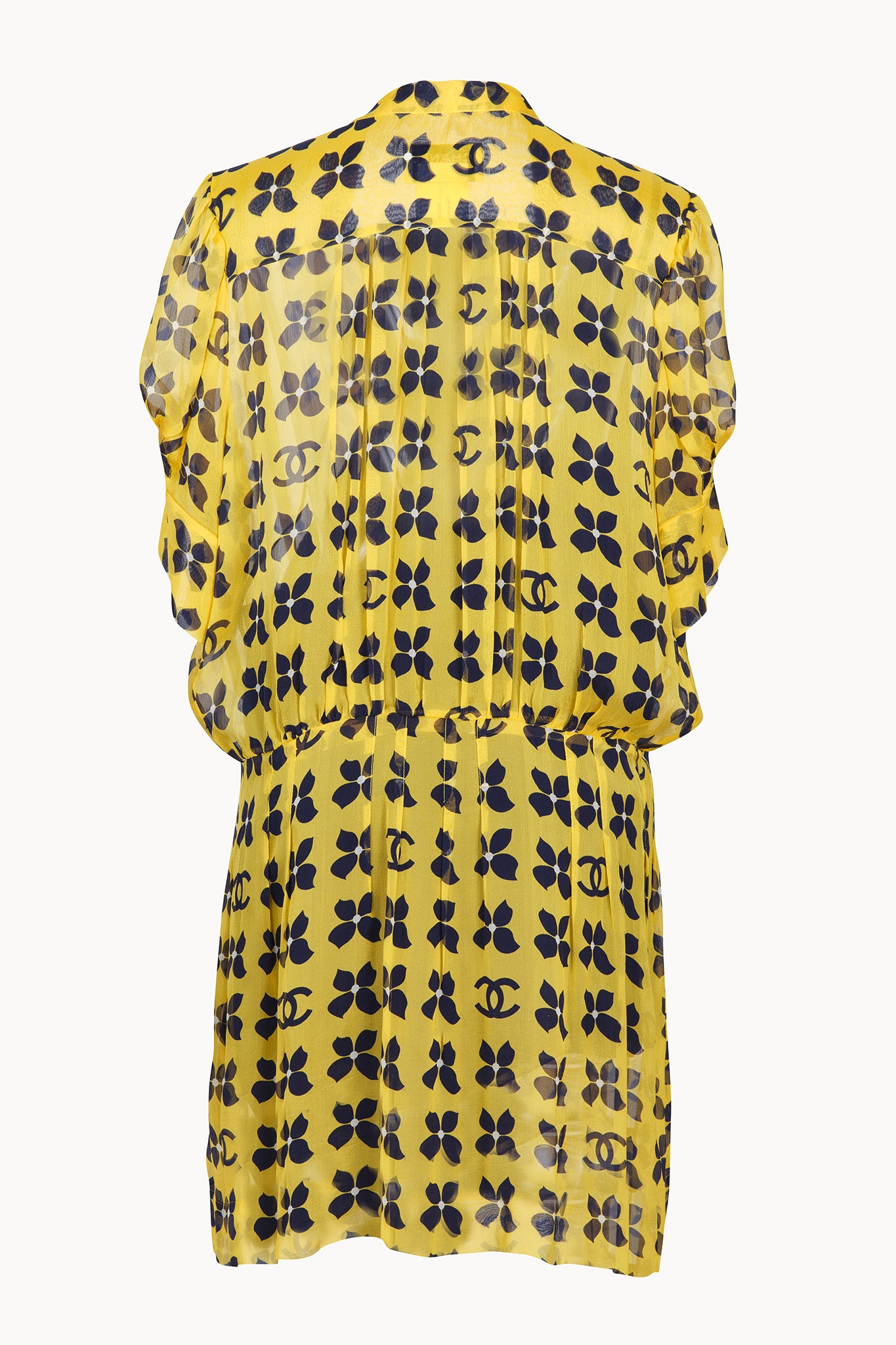 Chanel by Karl Lagerfeld yellow mini dress from Spring summer 2002