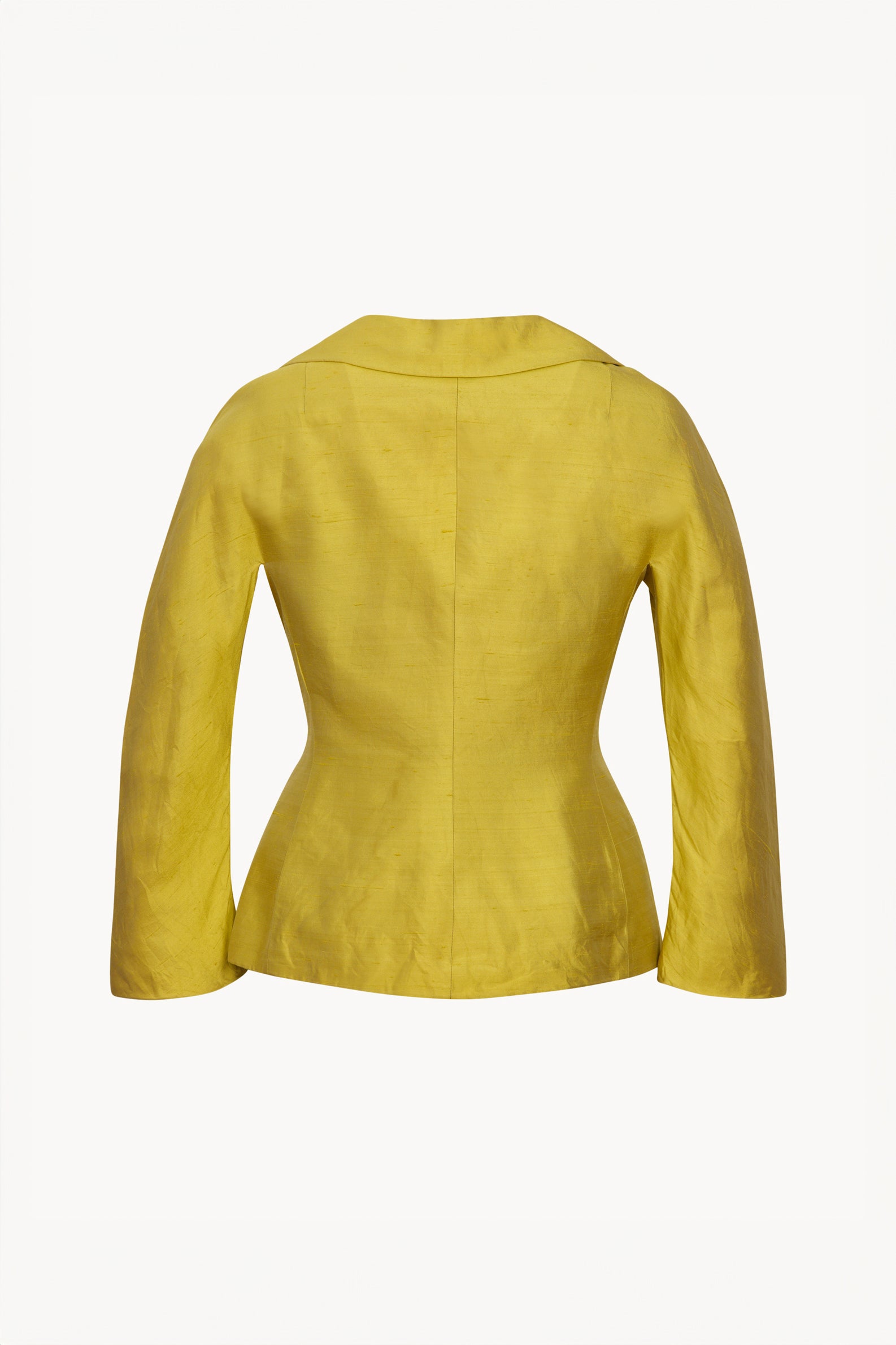 Vintage silk Dolce & Gabbana gold yellow blazer from Fall Winter 1995 collection