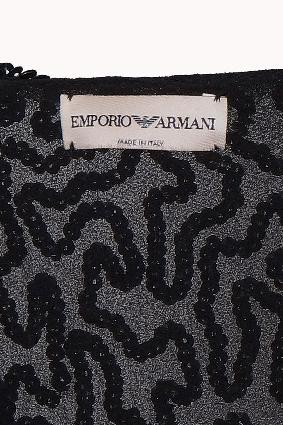 Emporio Armani Fall 2001 Black Dress