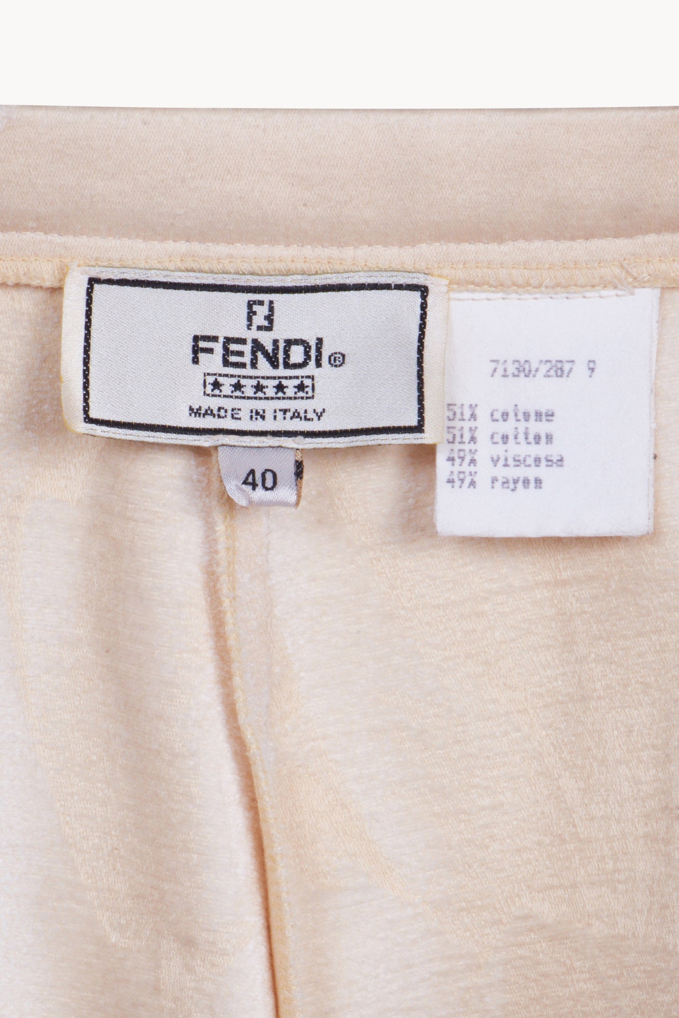 Fendi Fall 1999 Beige Pants