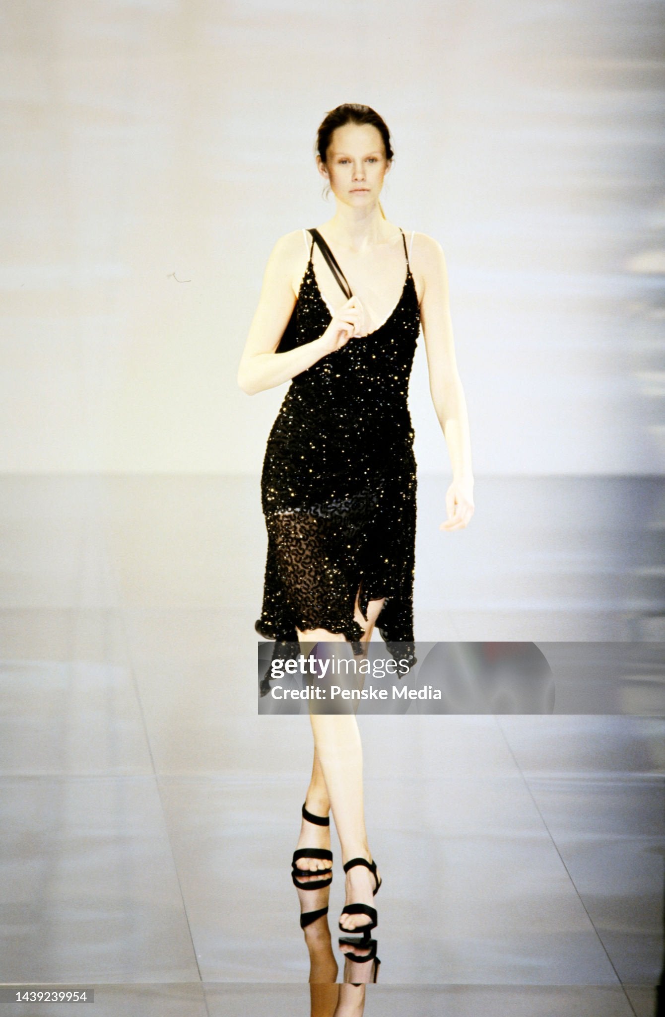 Emporio Armani Fall 2001 Black Dress