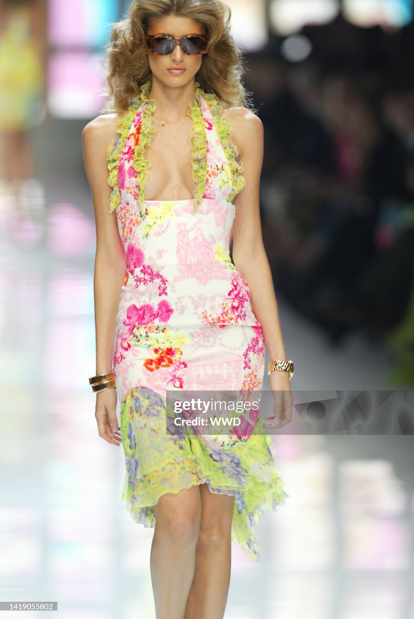 Versace Spring 2004 Floral Tank Top