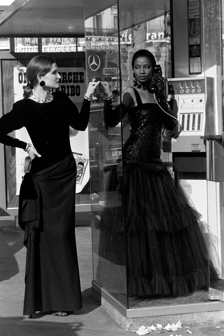 Yves Saint Laurent Fall 1983 Black Dress