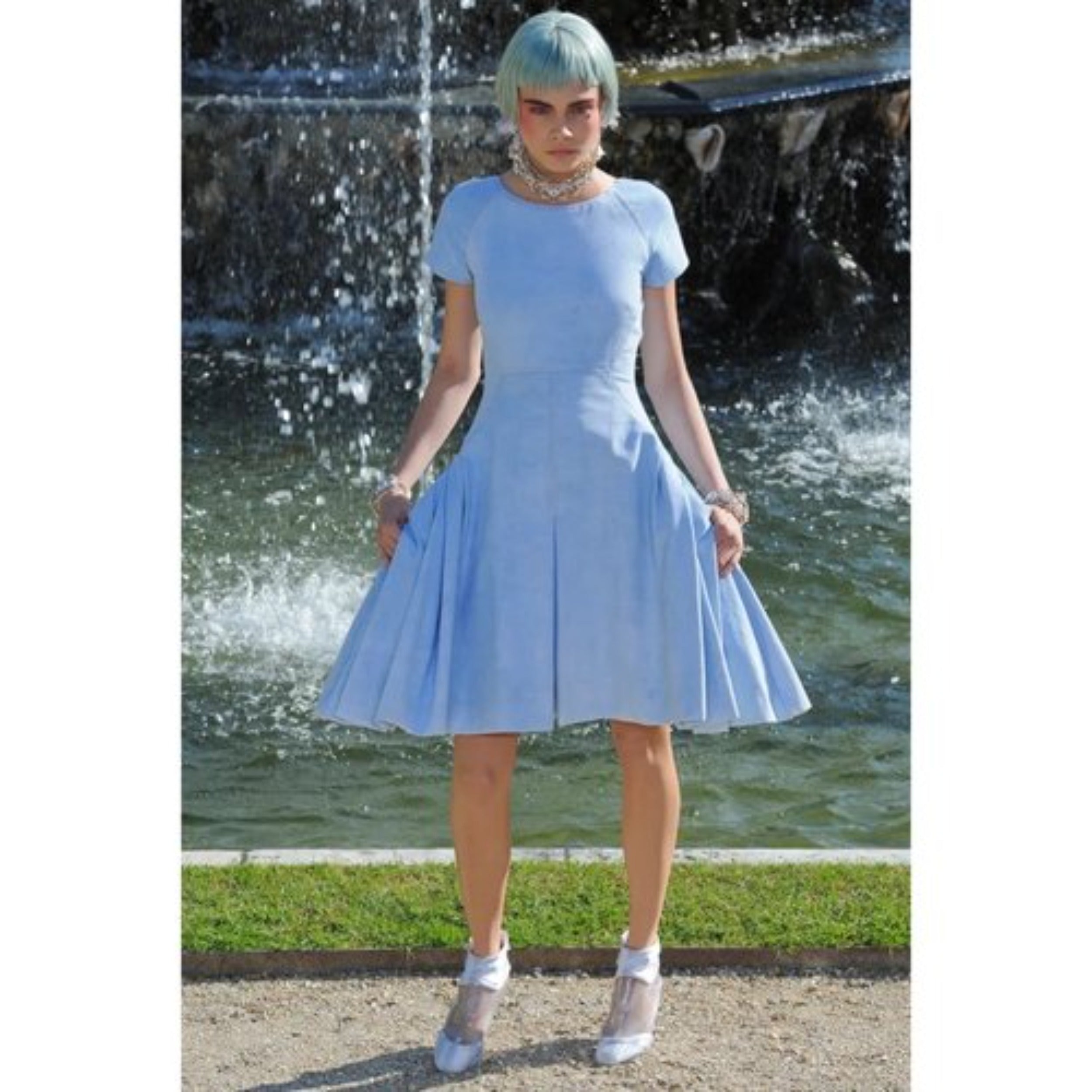 Chanel blue dress hotsell