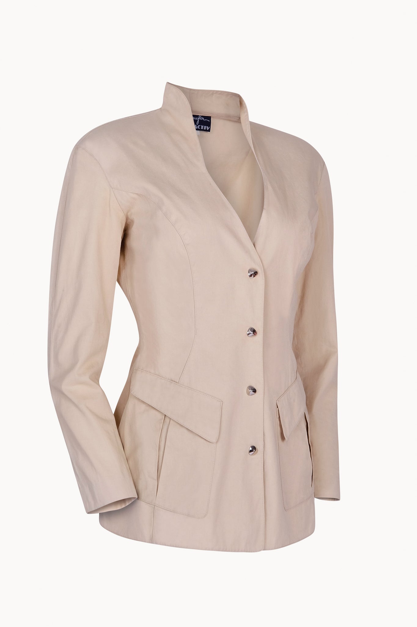 Vintage 80s Thierry Mugler Activ Beige Jacket