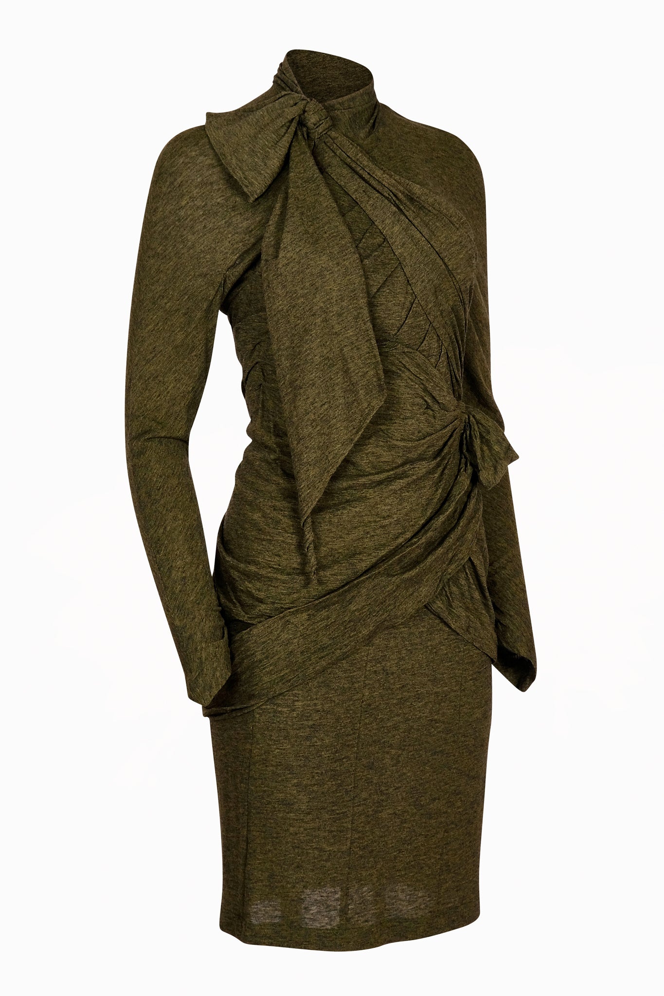 Vintage 80s Thierry Mugler Green Dress