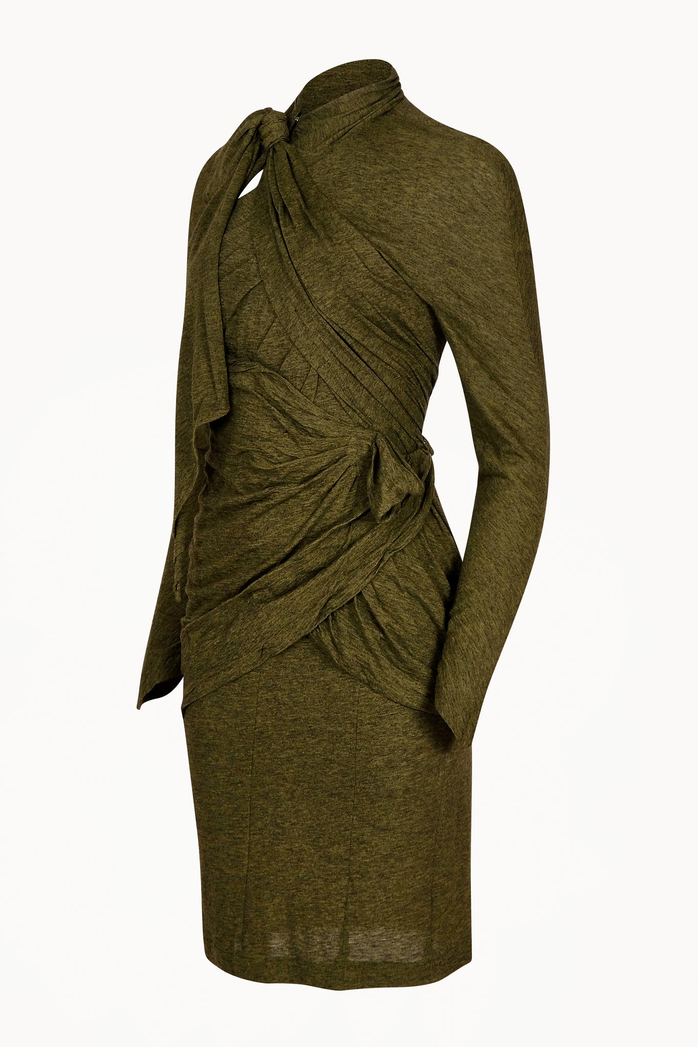 Vintage 80s Thierry Mugler Green Dress