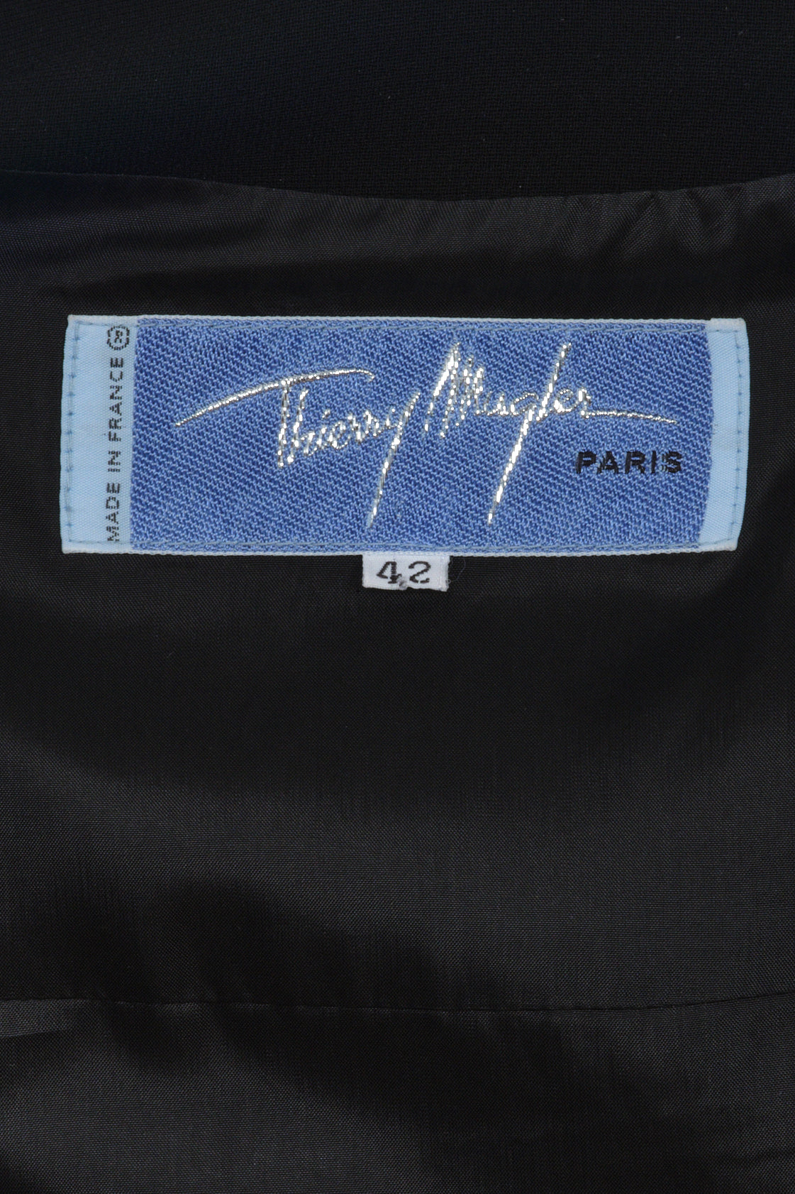 Thierry Mugler black blazer from Spring Summer 2000 collection