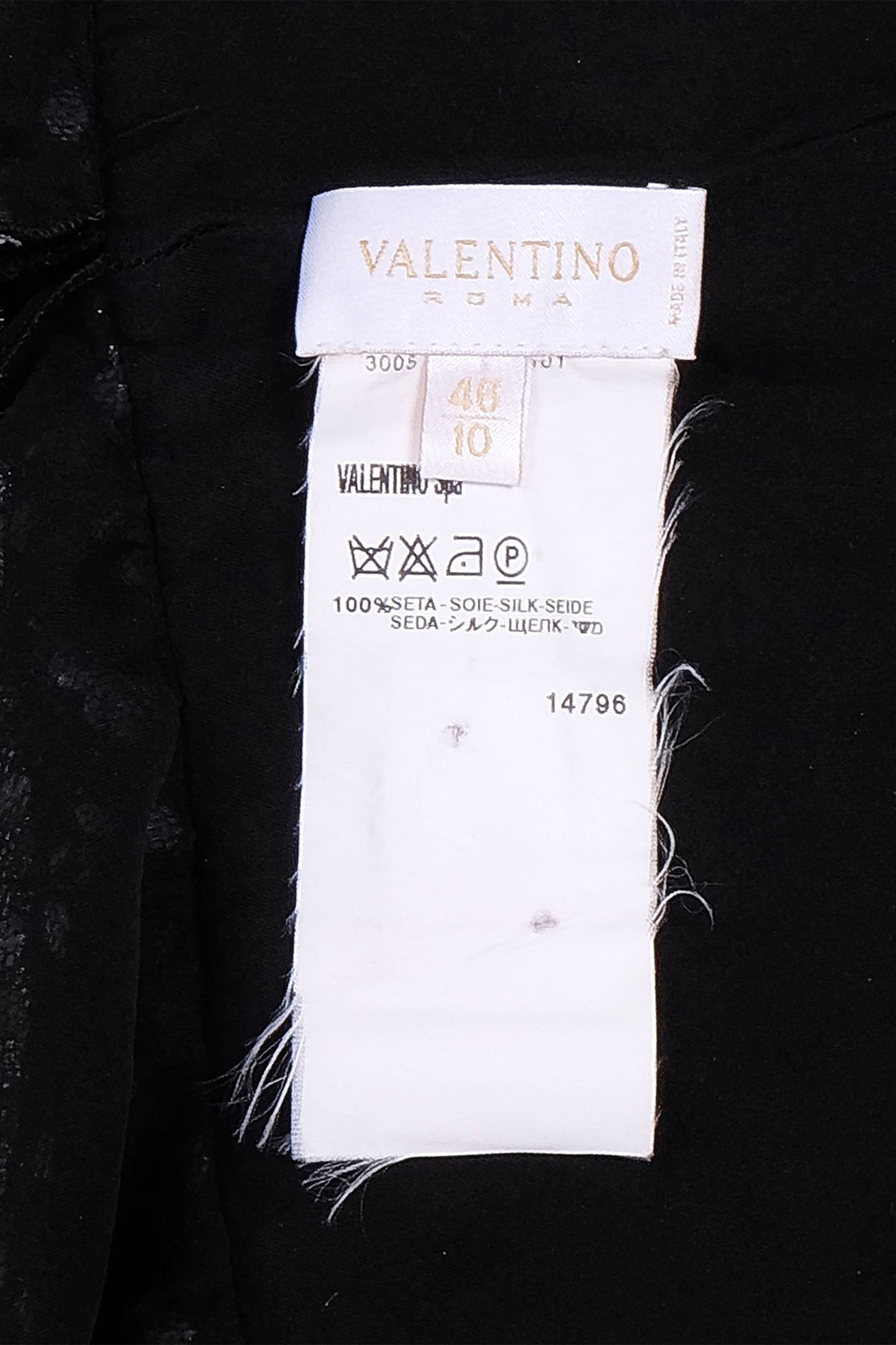 2000s Valentino Black Tank Top