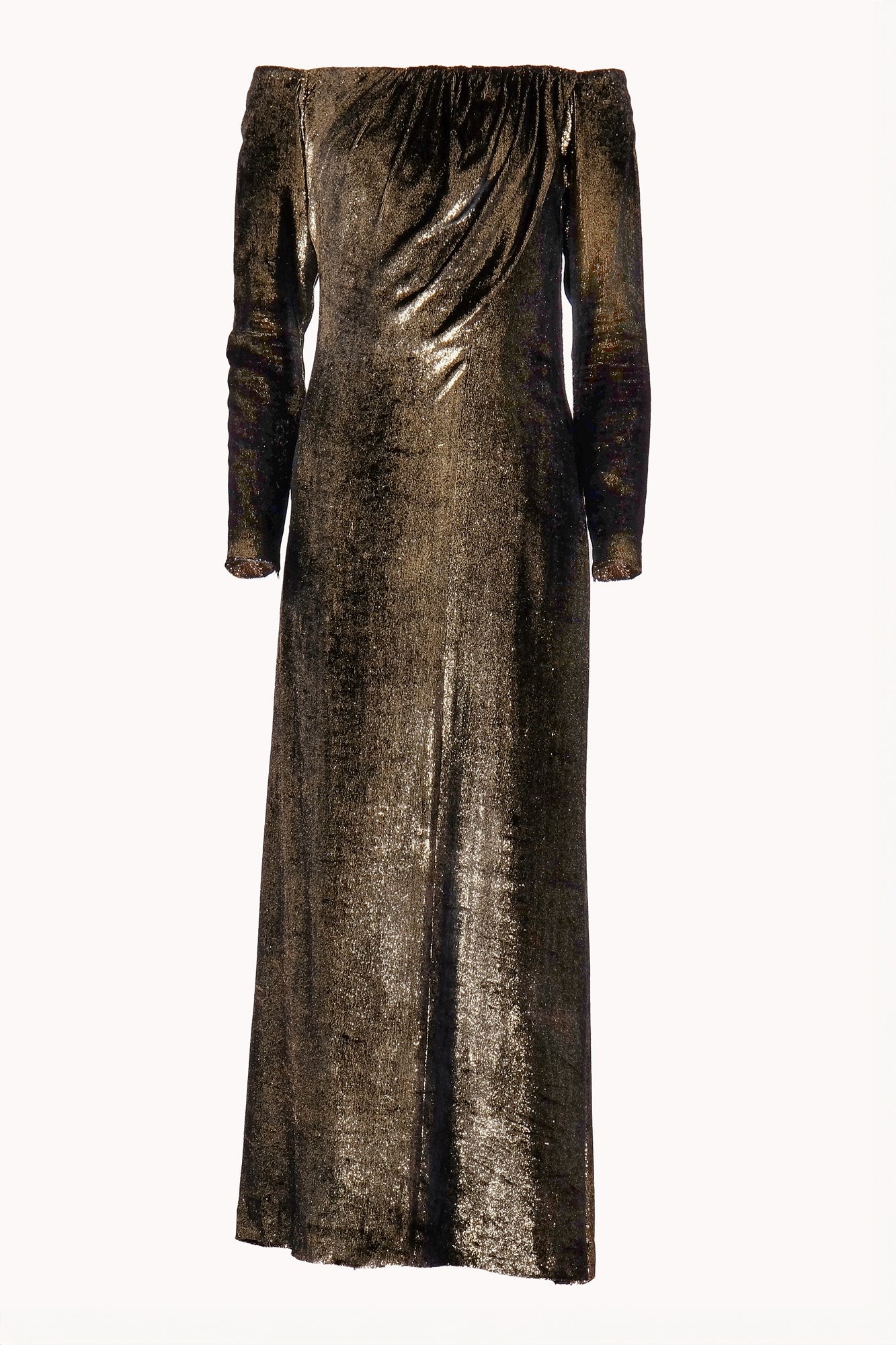 Yves Saint Laurent Spring 1989 Gold Gown