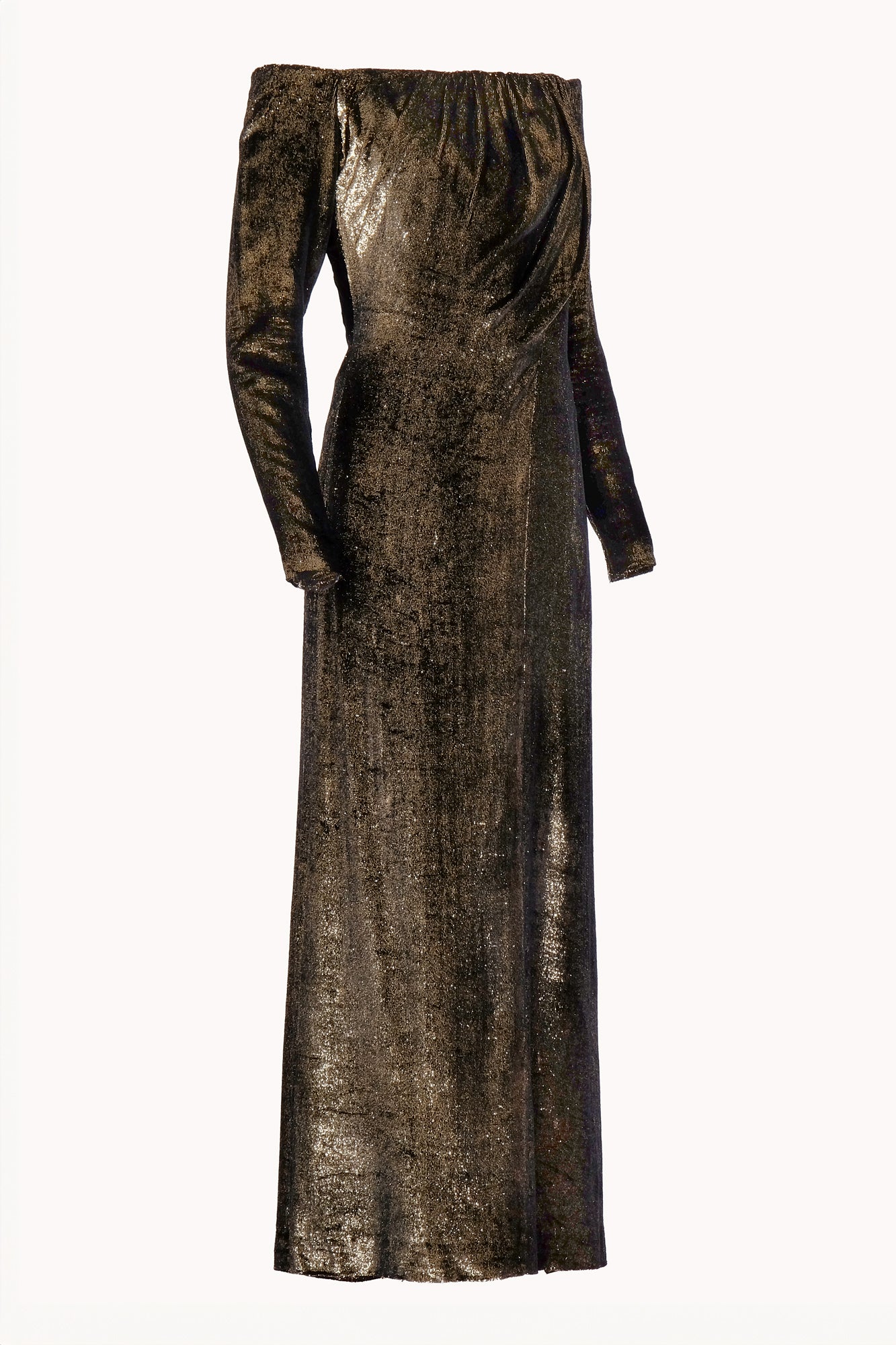 Yves Saint Laurent Spring 1989 Gold Gown